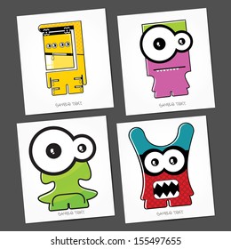Monsters - vector set