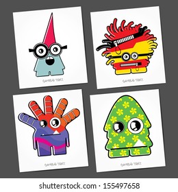 Monsters - vector set