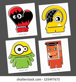 Monsters - vector set