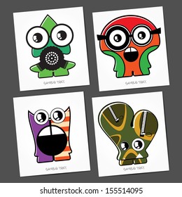 Monsters - vector set