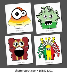 Monsters - vector set