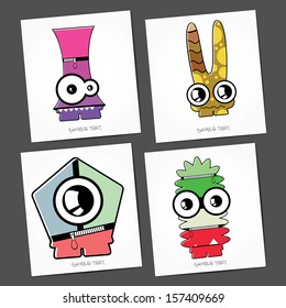 Monsters - vector set