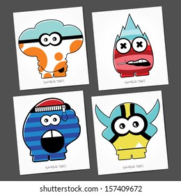 Monsters - vector set