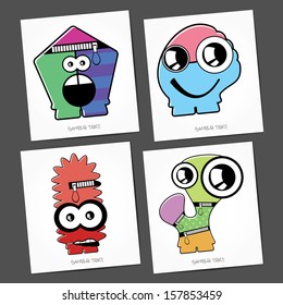 Monsters - vector set