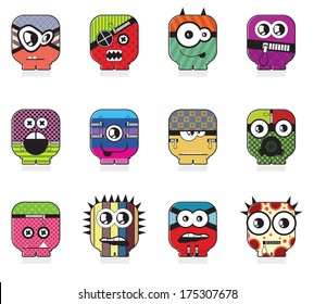 Monsters - vector set