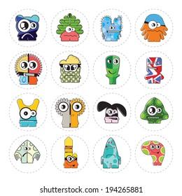 Monsters - vector set