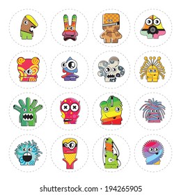 Monsters - vector set