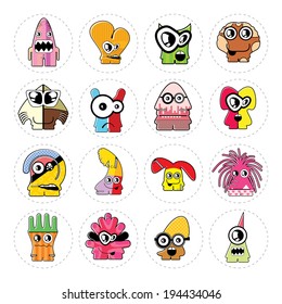 Monsters - vector set