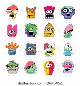 Monsters - vector set