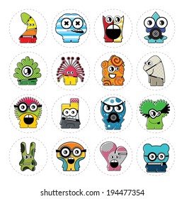 Monsters - vector set