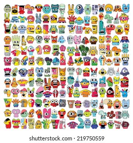 Monsters - vector set