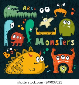 Monsters - vector set