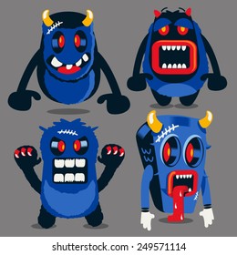 monsters vector set