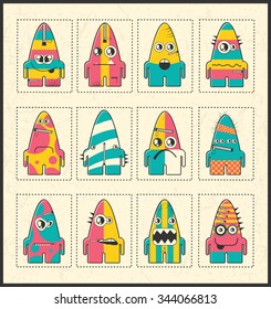 Monsters - vector set