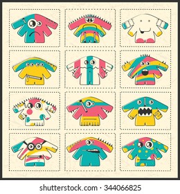 Monsters - vector set