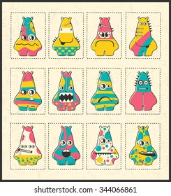 Monsters - vector set