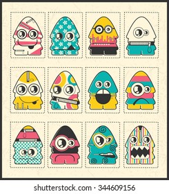 Monsters - vector set
