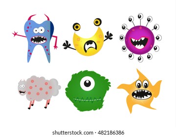 Monsters vector set
