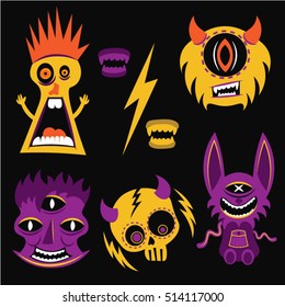 monsters vector set