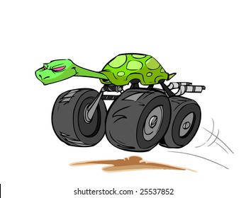 monster-truck turtle