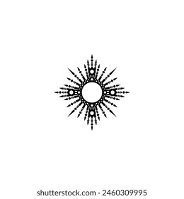 monstrance line abstrac good for vector logo