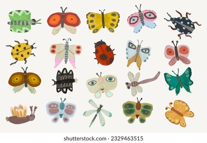 Monstres. watercolor vector illustration. Funny animal.