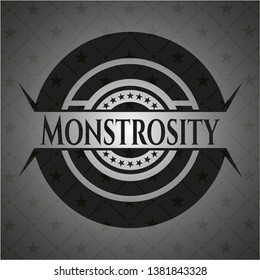 Monstrosity dark emblem. Vector Illustration. Detailed.