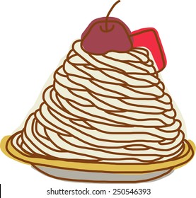 Mont Blanc Cake
