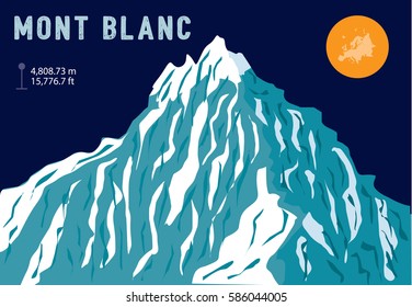 Mont Blanc - the highest summit in Europe