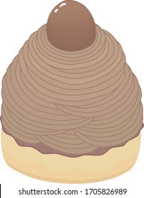 Mont blanc, a popular and persistent cake