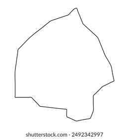 Mont Buxton district map, administrative division of Seychelles. Vector illustration.