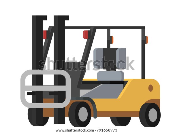 Montacarga Isolated Vector Illustration Stock Vector Royalty Free 791658973