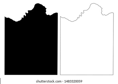Montague County, Texas (Counties in Texas, United States of America,USA, U.S., US) map vector illustration, scribble sketch Montague map