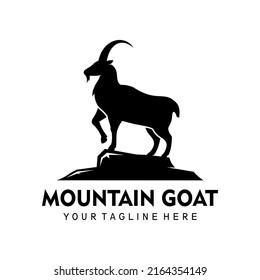 montain goat vector logo template