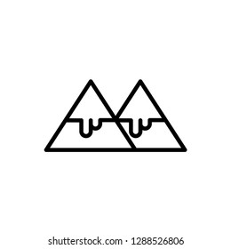 montain, hill icon vector template