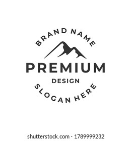 Montain logo design. Landscape / Outdoor design template. Vector illustration concept