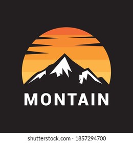 Montain Logo Icon  Vector Template.