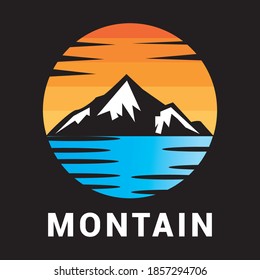 Montain Logo Icon  Vector Template.