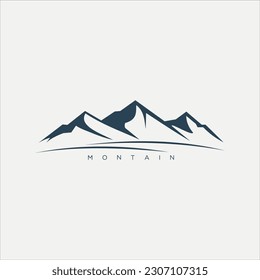 Montain logo icon vector template.