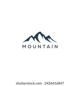 Montain logo icon vector template.	