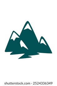 Plantilla de Vector de icono de logotipo de montaña.