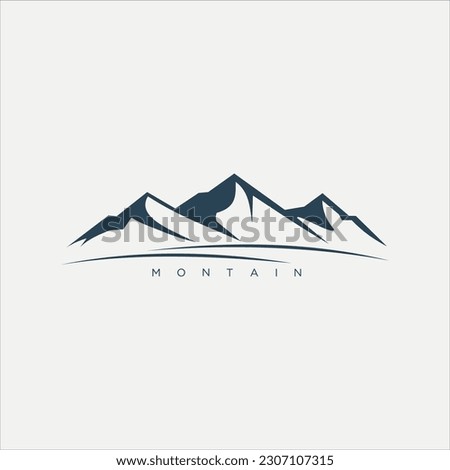 Montain logo icon vector template.