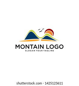 montain logo template free downlod