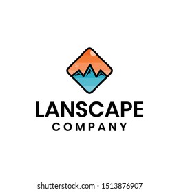 montain logo template vector design