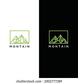 Montain Logo Vector Design Templat