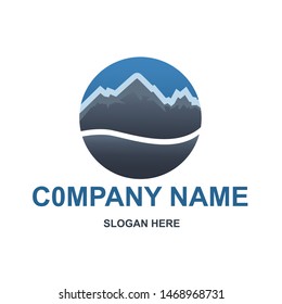 Montain logo,adventure logo.simple vector logo