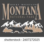 Montana bear Ski club alpine mountain adventure winter cosy sports Varsity College Trending Graphic Tee t-shirt logo slogan artwork typography tote badge emblem crest explore camping camp trail climb 