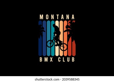 Montana BIKE club,t-shirt merchandise silhouette mockup typography [Converted]