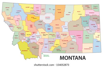 Montana County Map