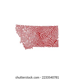 Montana and Fingerprint Vector Design 001